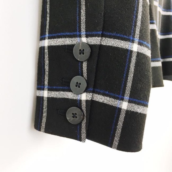 Derek Lam 10 Crosby Plaid Print Blazer, Size XL - Picture 7 of 11